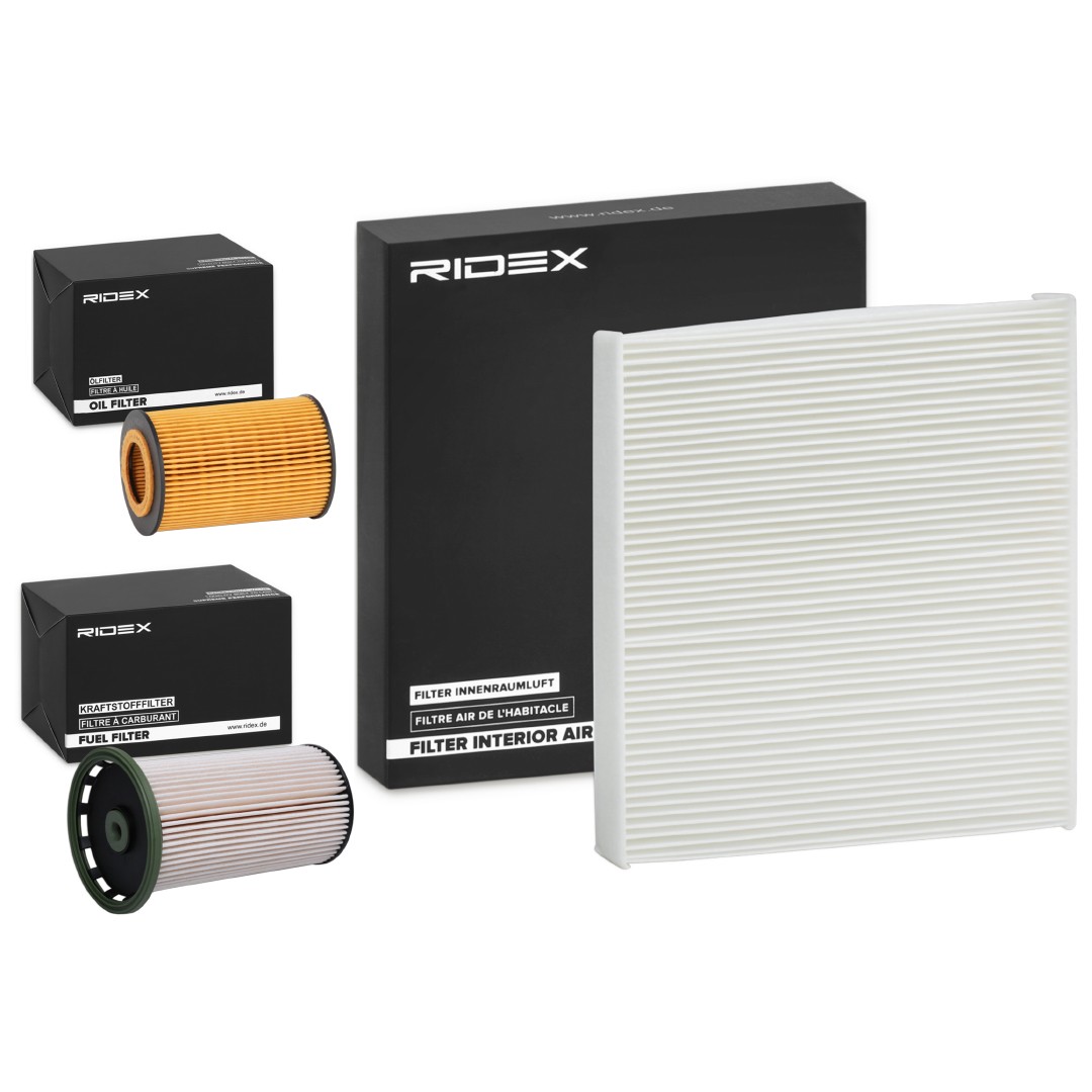 RIDEX Filterset 4055F34638 Onderhoudspakket en filterset RIDEX OCTAVIA 4055F34638 goedkoop