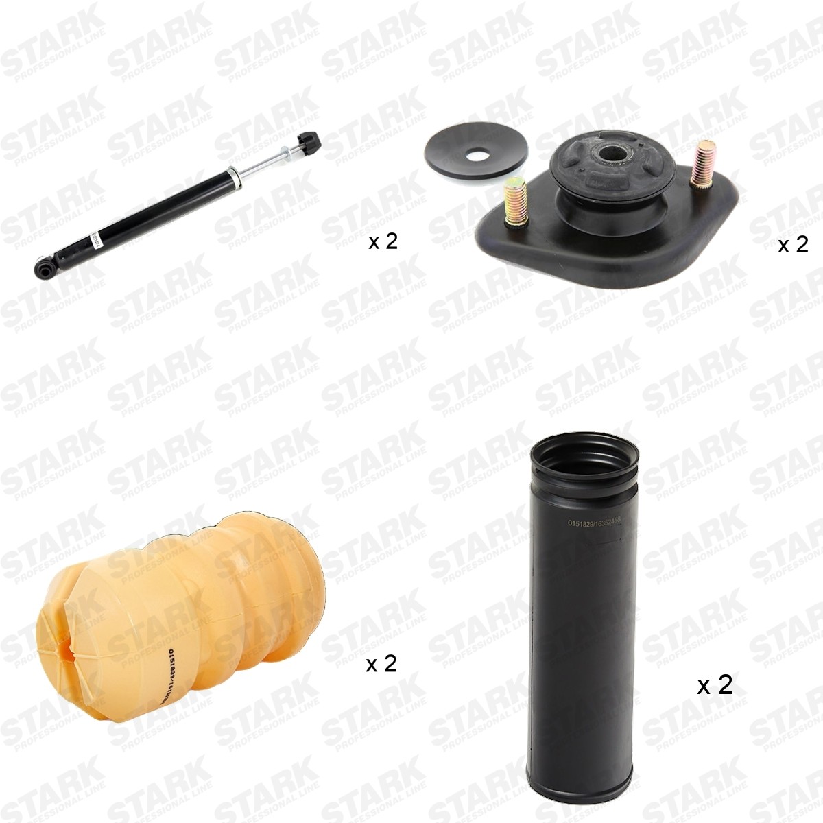 STARK Kit de châssis, amortisseur SKSAK-5240054 Renault MEGANE Kit de suspension STARK SKSAK-5240054