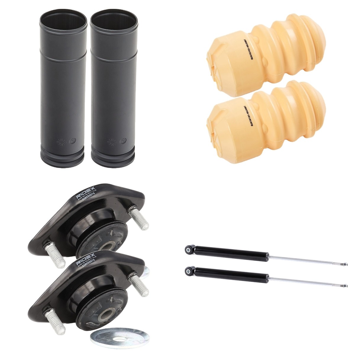 RIDEX Balstiekārtas komplekts, Amortizatori 1185S0055 Atsperu un piekares amortizatoru komplekts RIDEX DODGE 1185S0055