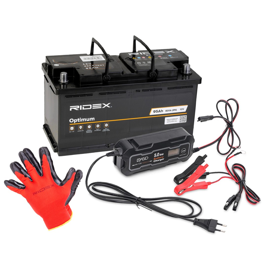 RIDEX Startbatteri 1S0297 1S0297 RIDEX Bilbatteri Jeep billige