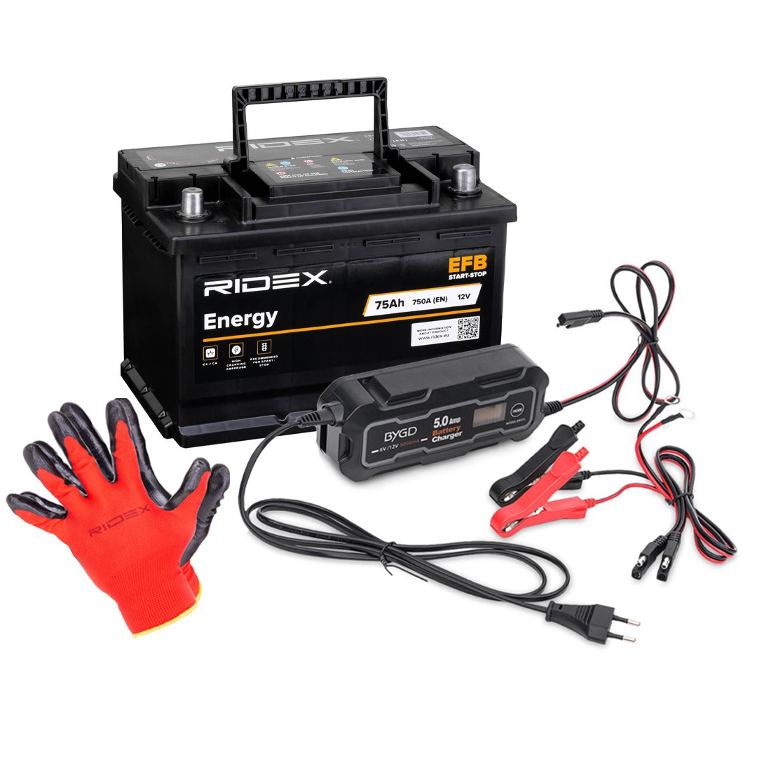 RIDEX Autobatéria 1S0301 Żtartovacia batéria SKODA RIDEX 1S0301