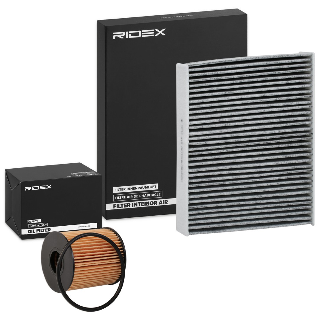 RIDEX Filtersett 4055F34704 4055F34704 Filtersett VOLVO V70 RIDEX
