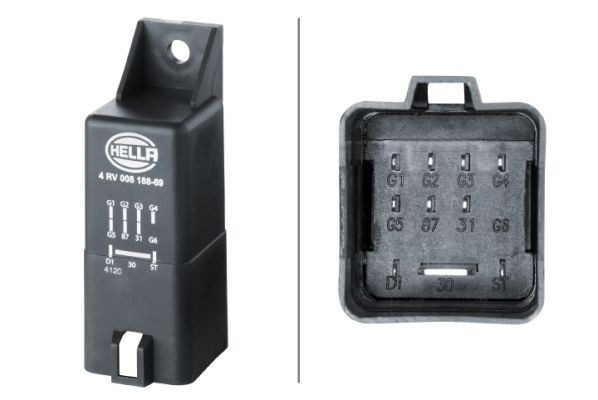 HELLA Riadiaca jednotka času żeravenia 4RV 008 188-691 4RV 008 188-691 Žhaviace relé HELLA MERCEDES-BENZ CLA