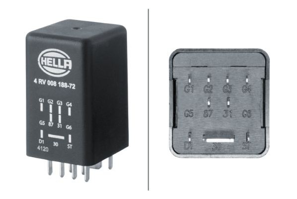 HELLA Εγκέφαλος, χρόνος προθέρμανσης 4RV 008 188-721 HELLA 4RV 008 188-721 Ρελε μιζασ Skoda Karoq NU σε χαμηλές τιμές