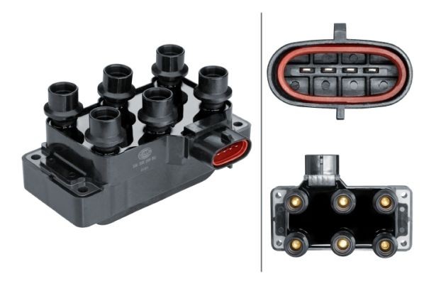 HELLA Bobina de ignição 5DA 358 168-301 Unidade de bobinas de ignição HELLA Ford USA TAURUS 5DA 358 168-301