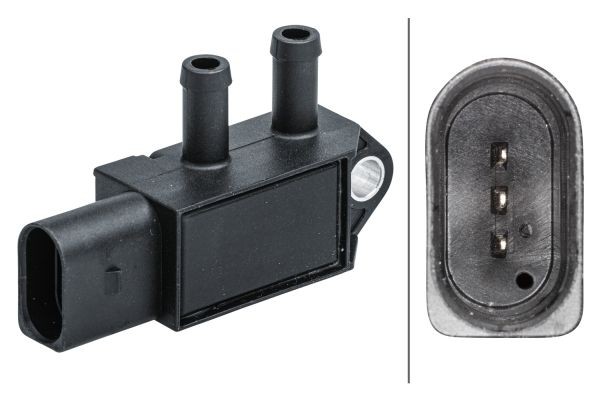 HELLA Capteur, pression des gaz échappement 6PP 009 409-621 Toyota RAV 4 Capteur de pression différentielle fap HELLA 6PP 009 409-621