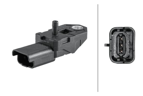 HELLA Aισθητήρας, πίεση υπερπλήρωσης 6PP 358 152-341 Αισθητήρας ΜΑP HELLA Mercedes-Benz M-class 6PP 358 152-341