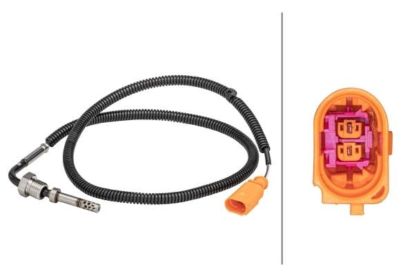 HELLA Sensore, Temperatura gas scarico 6PT 358 181-001 6PT 358 181-001 Sonda temperatura gas di scarico HELLA Land Rover