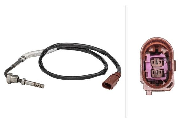 HELLA Devējs, Izplūdes gāzu temperatūra 6PT 358 181-031 Izplūdes temperatūras sensors HELLA Nissan KUBISTAR 6PT 358 181-031