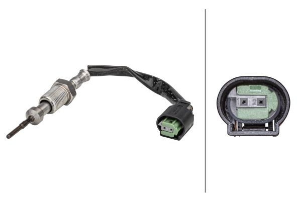 Sensor, temperatura dos gases de escape HELLA 6PT 358 181-261 HELLA 6PT 358 181-261 Sensor temperatura dos gases de escape BMW X3 2010