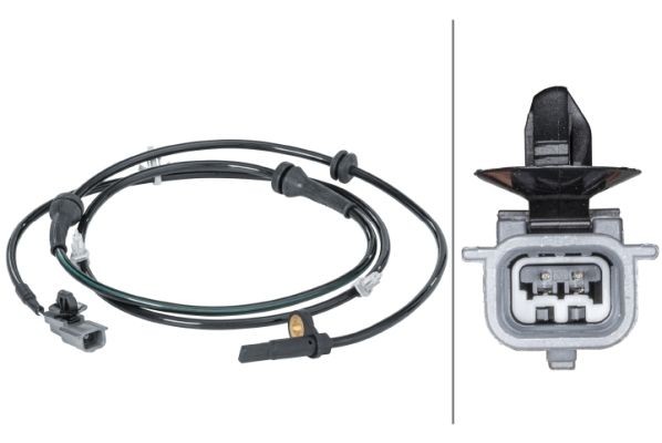 HELLA Devējs, Riteņu griešanās ātrums 6PU 012 679-811 6PU 012 679-811 ABS devējs NISSAN NAVARA HELLA