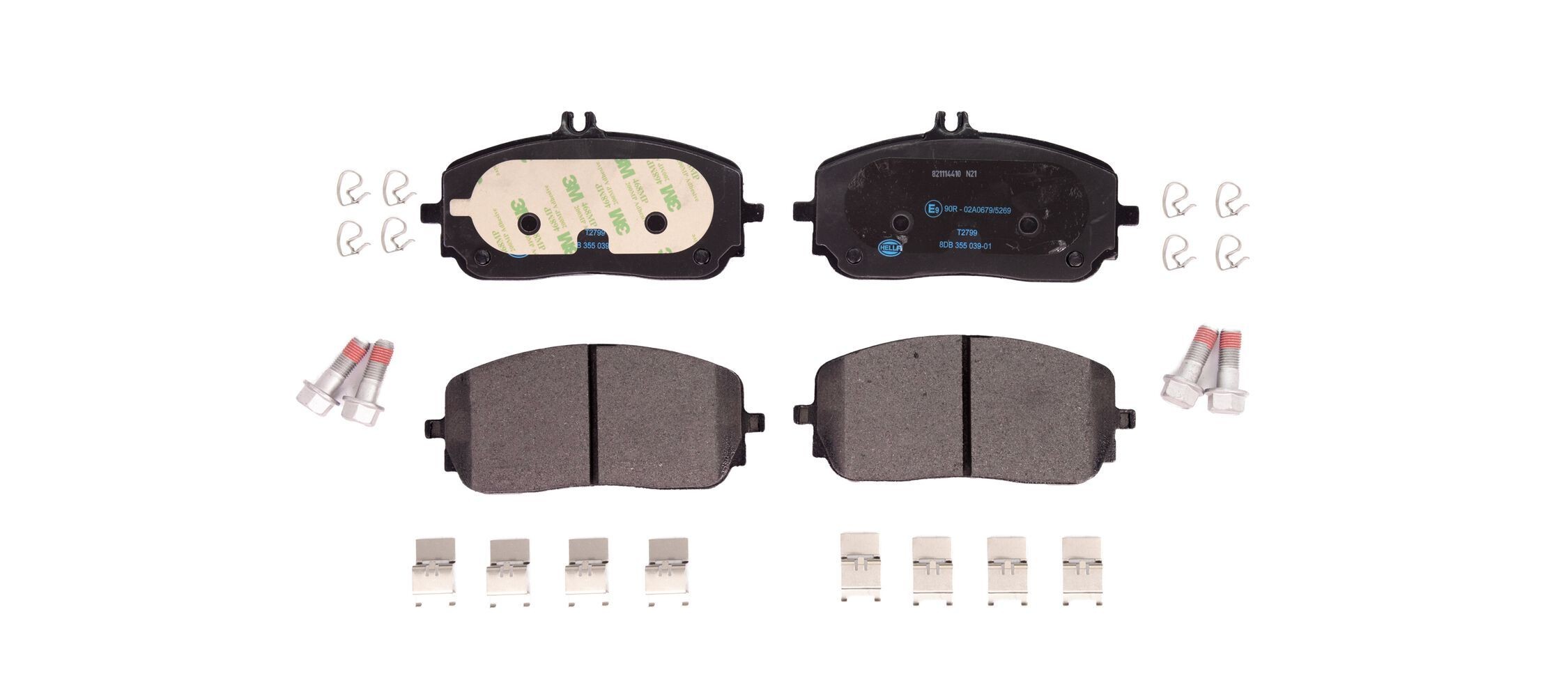 HELLA Brake pad set 8DB 355 039-011 HELLA 8DB 355 039-011 GLE Coupe (C167) racing brake pads cost