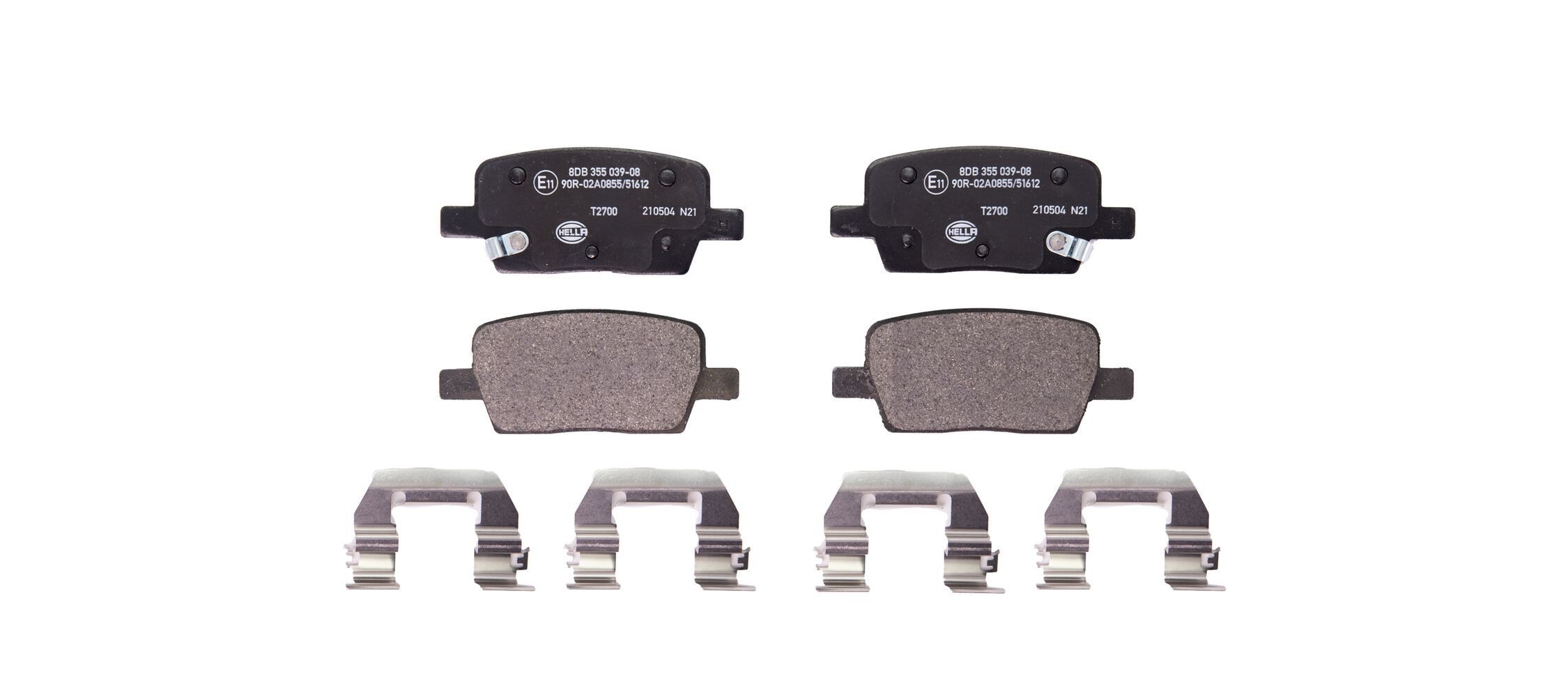 HELLA Kit pastiglie freni 8DB 355 039-081 8DB 355 039-081 costo Pastiglie freno sportive HELLA CHEVROLET CAPTIVA