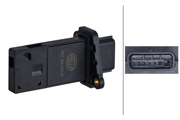 HELLA Luftmassemåler 8ET 358 095-521 Luftmængdemåler HELLA 370 Z 8ET 358 095-521 billig