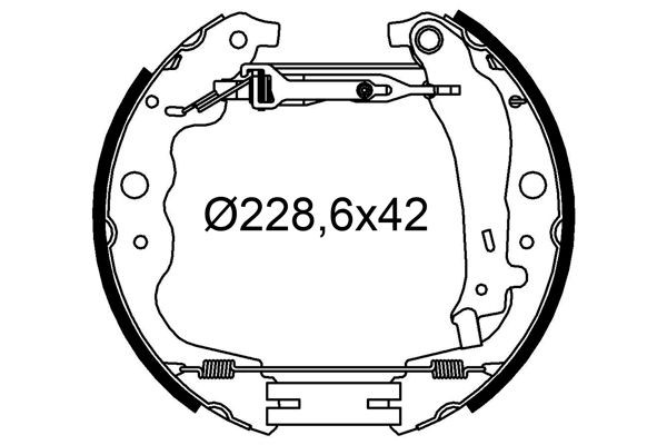 VALEO Kit freno, Freno a tamburo 554911 554911 costo Kit freno, freno a tamburo LAND ROVER RANGE ROVER EVOQUE VALEO
