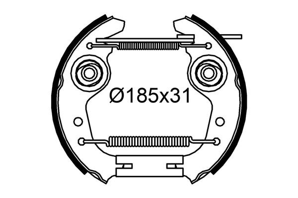 VALEO Kit freno, Freno a tamburo 554919 554919 costo Kit freno, freno a tamburo VALEO LAND ROVER RANGE ROVER EVOQUE