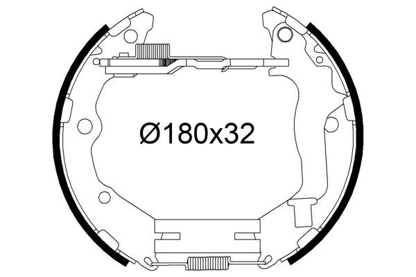 VALEO Jeu de mâchoires de frein 554923 554923 Kit mâchoires de frein KIA OPTIMA VALEO