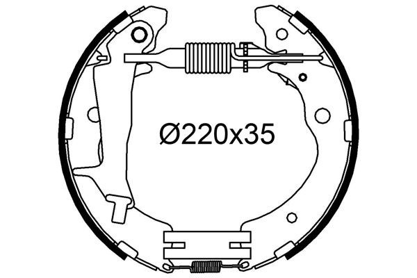 VALEO Remschoenset 554924 554924 Trommelrem VALEO SUZUKI ALTO