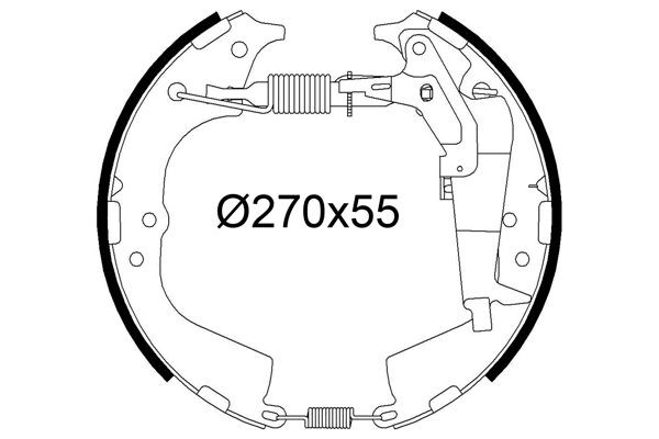 VALEO Kit ganasce freni 554926 554926 costo Ganasce freno TOYOTA PROACE VALEO
