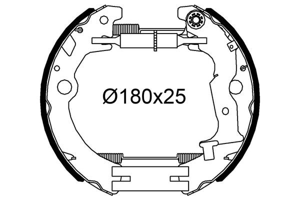 VALEO Bromsbacksats 554932 554932 VALEO bromsbackar SUZUKI GRAND VITARA
