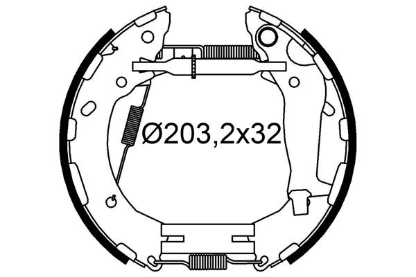 VALEO Bromsbacksats 554945 554945 VALEO bromsbacksats HYUNDAI GETZ