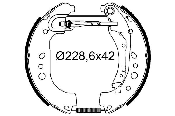 VALEO Piduriklotside komplekt 554951 Trummelpidur VALEO CLIO 554951 odav
