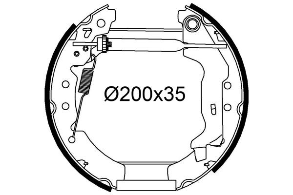VALEO Remschoenset 554958 Trommelrem VALEO AVENSIS 554958 goedkoop
