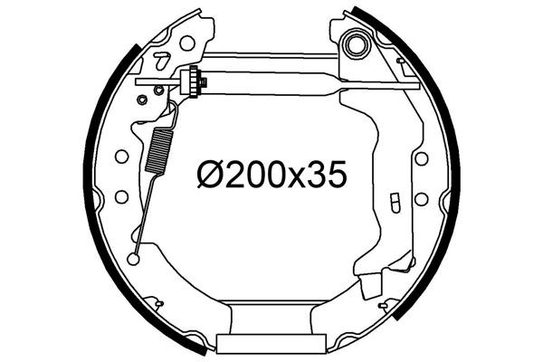 VALEO Piduriklotside komplekt 554959 Trummelpiduriklotsid VALEO AURIS 554959 odav