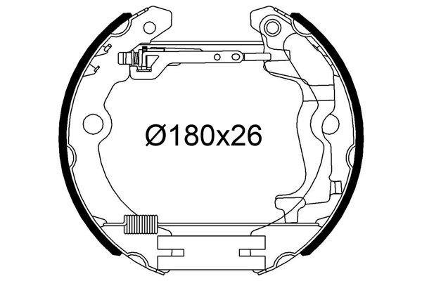 VALEO Brake Shoe Set 554963 554963 VALEO brake shoes for NISSAN JUKE