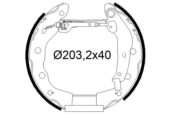 VALEO Jarrukenkäsarja 554965 554965 VALEO Jarrukengät Mitsubishi L 400 hinta