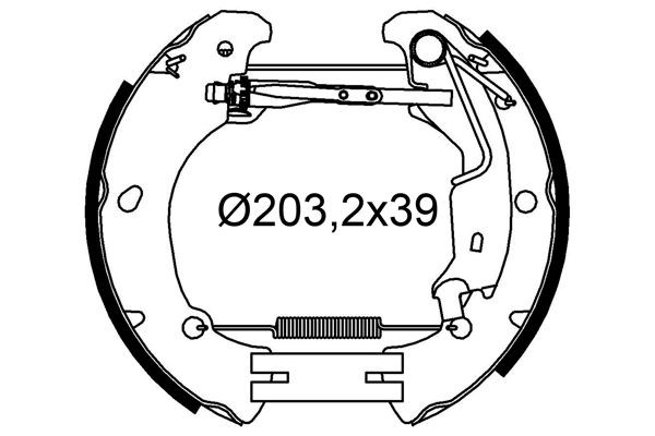 VALEO Remmenset, trommelrem 554967 Remschijf, trommelrem VALEO JAGUAR 554967