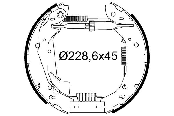 VALEO Bremsebakkesæt 554970 554970 Bremsebakker VALEO HYUNDAI COUPE