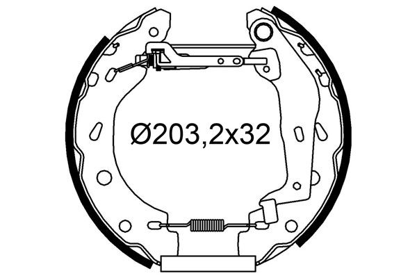 VALEO Bromsbacksats 554974 554974 VALEO trumbromsar SMART ROADSTER