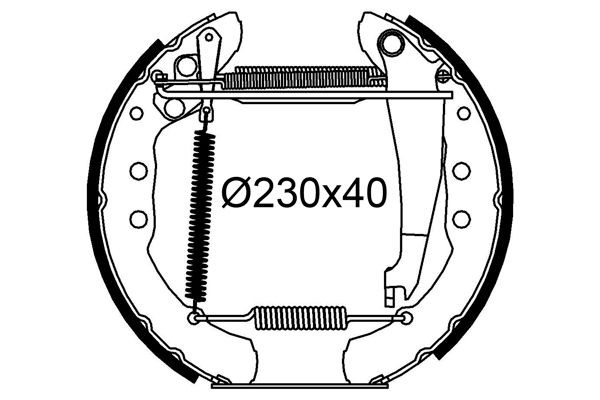 VALEO Bremsesko sett 554976 Trommelbremser VALEO A4 554976 billige
