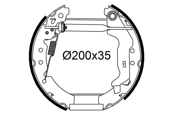 VALEO Sada brzdových čeľustí 554985 554985 Brzdové čeluste TOYOTA PROACE VALEO