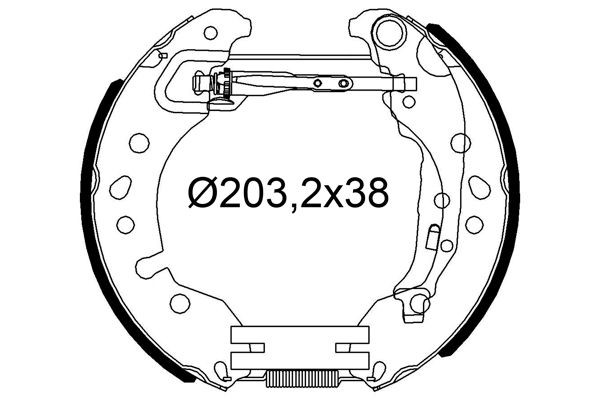 VALEO Bromsbacksats 554988 554988 VALEO trumbroms SMART ROADSTER