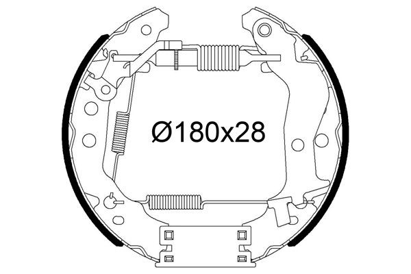 VALEO Bremsesko sett 554990 Trommelbremser VALEO Toyota GT 86 554990