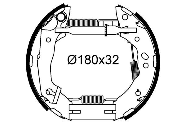 VALEO Sada brzdových čeľustí 554992 554992 Brzdové čeluste VALEO HYUNDAI SANTA FE