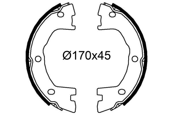 VALEO Σετ σιαγόνων φρένων 564240 Φρένα τυμπάνου VALEO LACETTI 564240 φθηνά