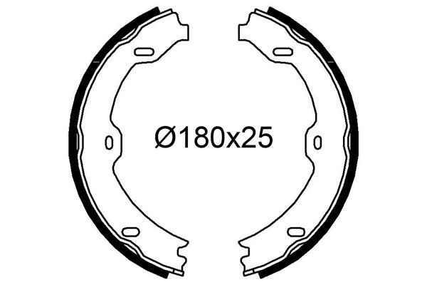 VALEO Σετ σιαγόνων φρένων 564245 Φρένα τυμπάνου VALEO CLC 564245 φθηνά
