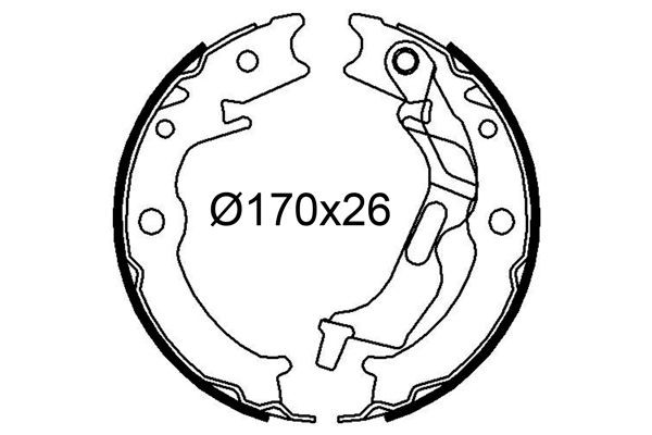 VALEO Sada brzdových čeľustí 564246 564246 Brzdové čeluste CHEVROLET CAPTIVA VALEO