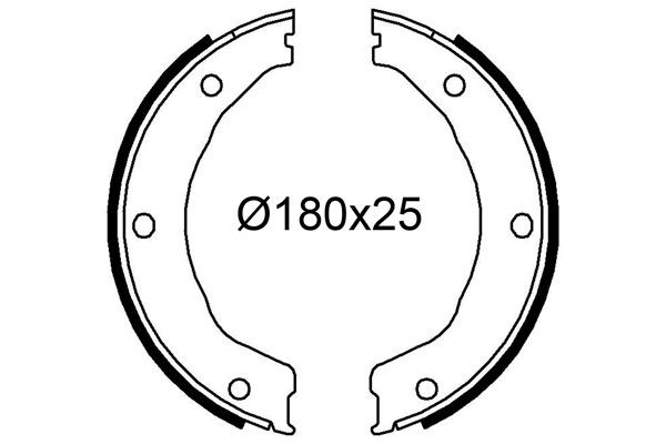 VALEO Remschoenset 564247 Kia SOUL Trommelrem VALEO 564247