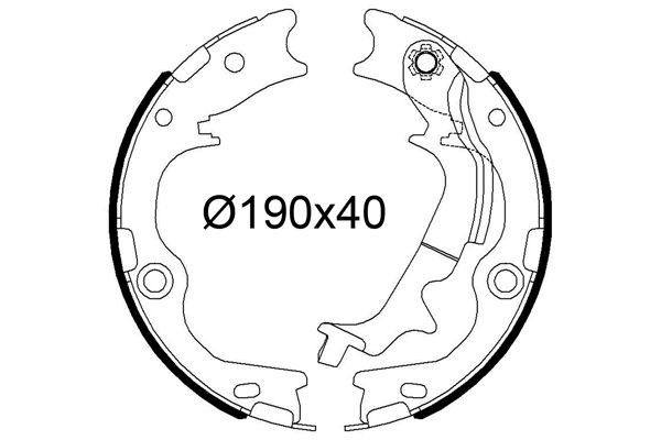 VALEO Bremsesko sett 564255 Trommelbremser VALEO H350 564255 billige