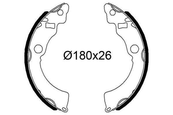 VALEO Kit ganasce freni 564264 564264 costo Ganasce freno VALEO SUZUKI IGNIS