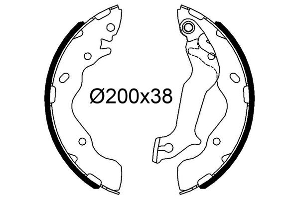 VALEO Jogo de maxilas de travão 564286 Cintas de travão VALEO CEE'D 564286 baratos