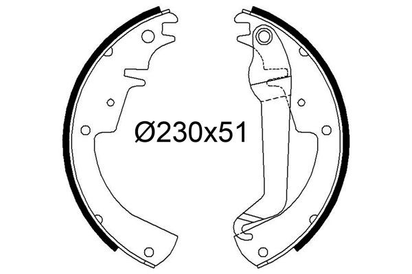 VALEO Σετ σιαγόνων φρένων 564293 Σετ σιαγόνων φρένων VALEO Opel MOVANO 564293