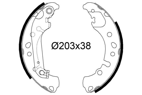 VALEO Remschoenset 564295 Remschoen VALEO S-MAX 564295 goedkoop