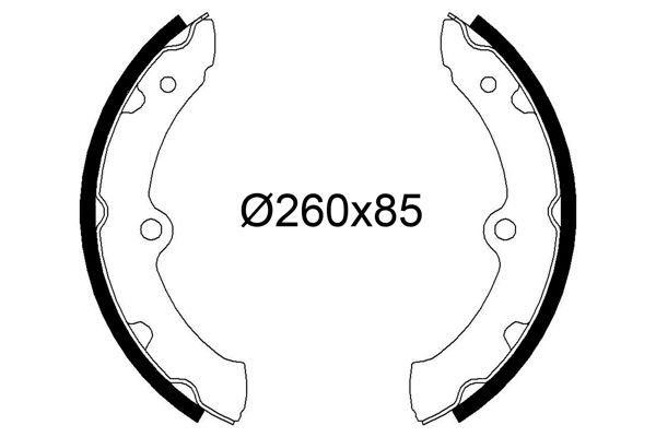 VALEO Bremsesko sett 564303 Bremsesko sett VALEO QASHQAI 564303 billige