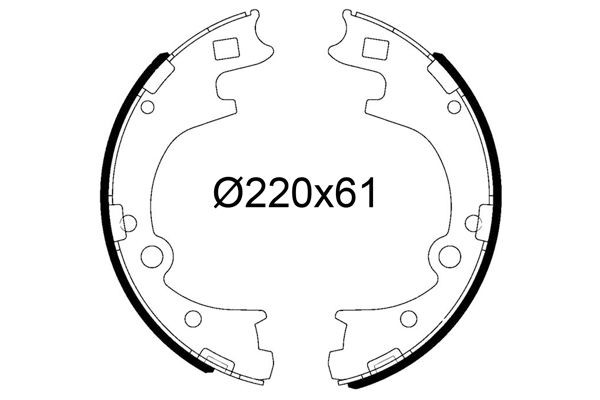 VALEO Bremsesko sett 564305 Bremsesko sett VALEO Hyundai KONA 564305
