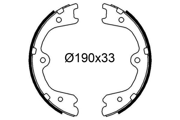 VALEO Brake Shoe Set 564309 NISSAN JUKE VALEO brake shoes 564309